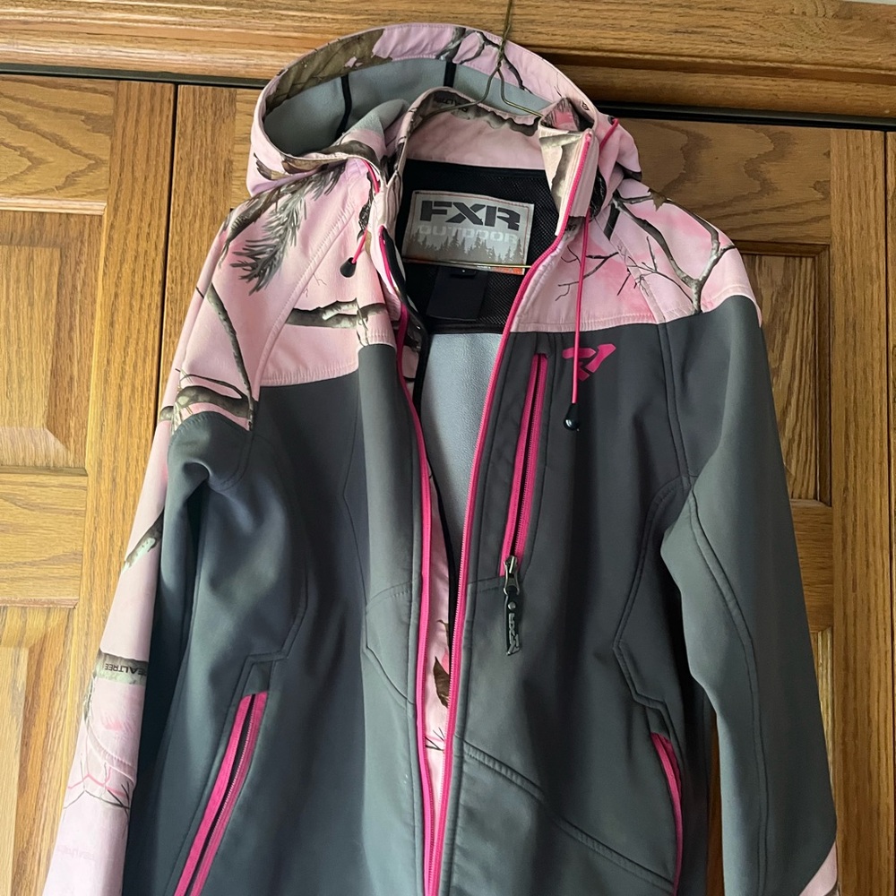 Women's Pink and Gray Jacket